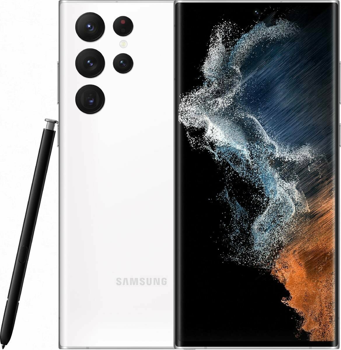 Samsung Смартфон Samsung Galaxy S22 Ultra 12/256GB Global (Белый)