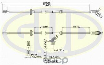 Датчик Abs Передн Vw Passat Лев G.U.D арт. GABS01043