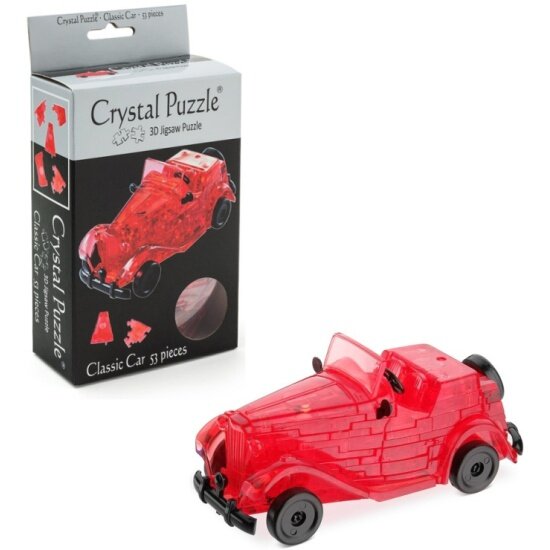 Головоломка 3D Crystal Puzzle Автомобиль красный цвет: красный - фото №1