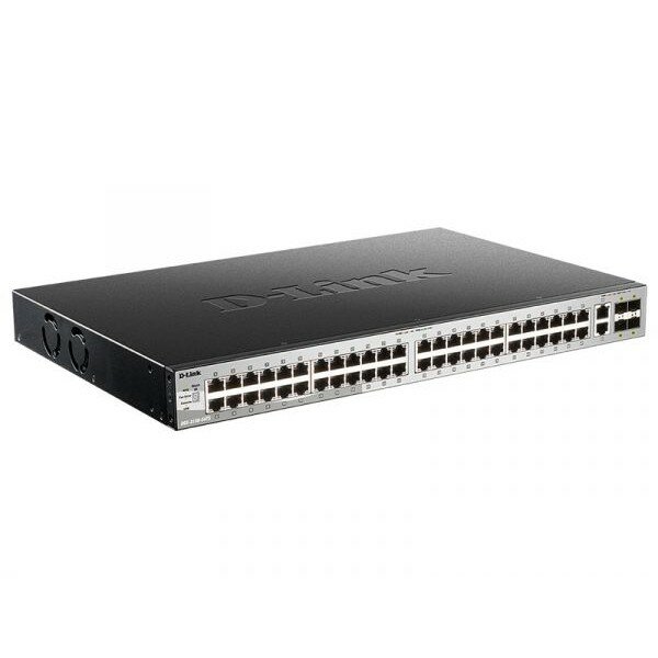 D-Link DGS-3130-54TS B1A PROJ Управляемый L3 стекируемый коммутатор с 48 портами 10 100 1000Base-T, 2 портами 10GBase-T и 4 портами 10GBase-X SFP+