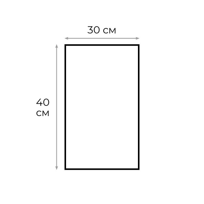 Пакет фасовочный ПНД 30x40 см. 7 мкм, пласт, 1000 шт/уп - фотография № 2