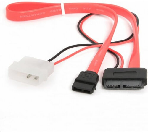 Кабель Cablexpert Combo Slim(mini) SATA CC-SATA-C2, molex+SATA/miniSATA, 6pin+7pin