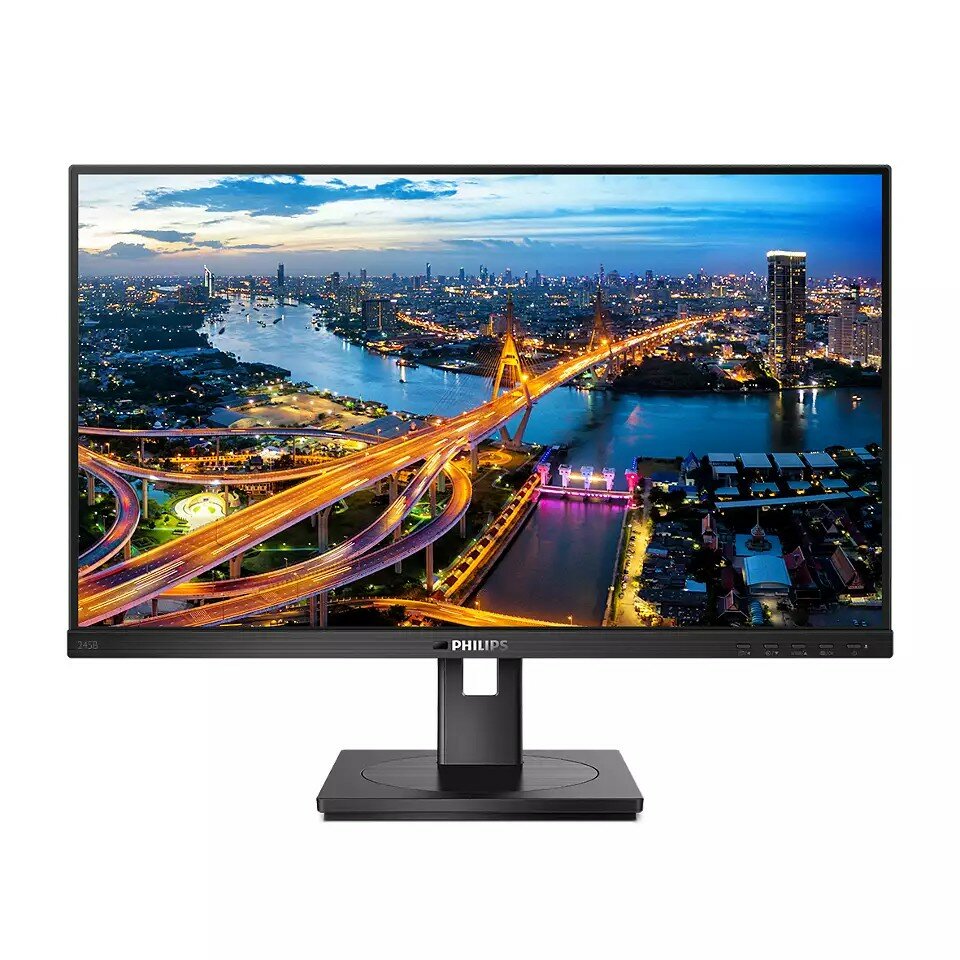 Philips LCD 23.8" 245B1 черный с поворотом экрана