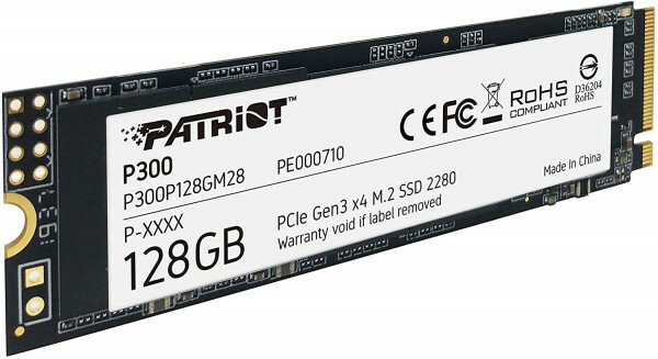 Твердотельный накопитель SSD PATRIOT M.2 2280 128GB P300P128GM28