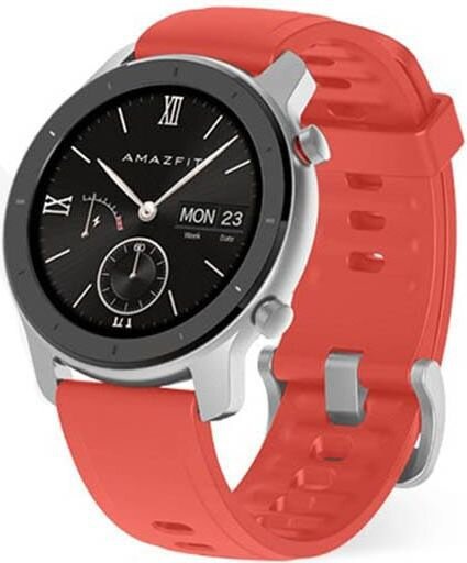 Умные часы Amazfit GTR 42мм, красные