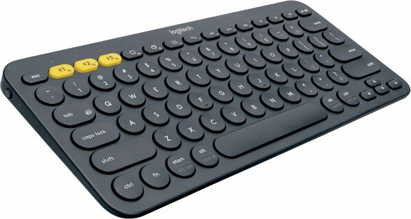 Клавиатура Logitech K380 темно-серый беспроводная BT slim Multimedia для ноутбука 920-007584
