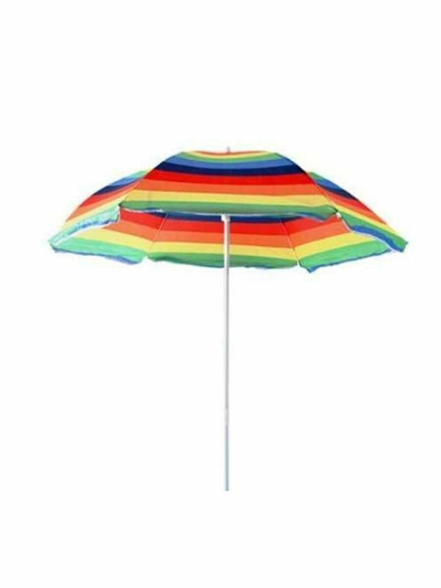 Пляжный зонт со складность штангой "Тенёк" без наклона купола, 200х180 см - фотография № 3