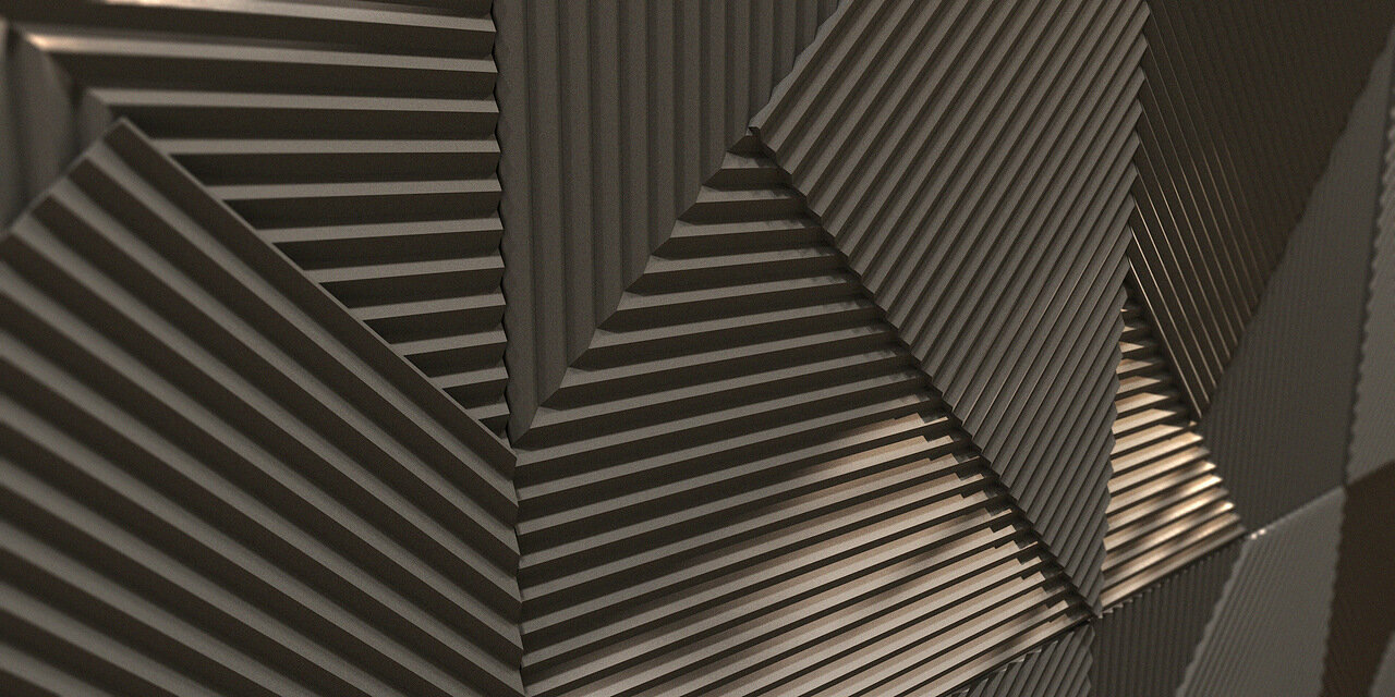 3D стеновая панель из гипса FIELDS-3 артикул D-0008-3 от Artpole - фотография № 4