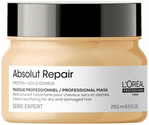 Маска для волос восстанавливающая L'Oreal Professional Absolut Repair Gold Quinoa + Protein Mask с кремовой текстурой 250 мл