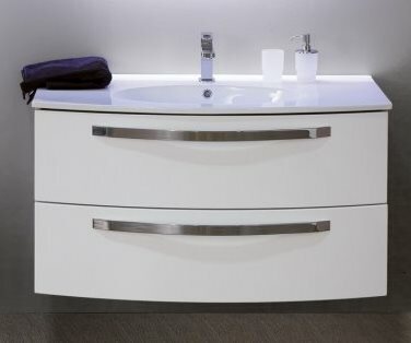База под раковину подвесная с двумя выдвижными ящиками Comfort Larice 100x54x55