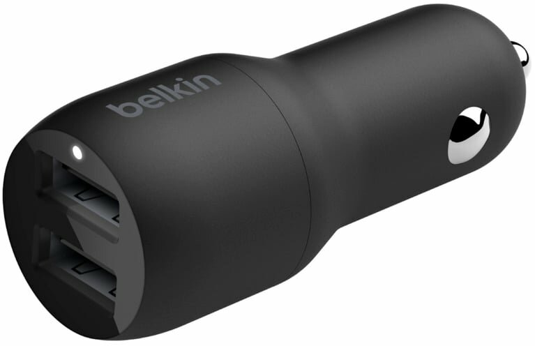 Автомобильное зарядное устройство Belkin Boost Up Dual USB-A 24W CCB001btBK (Black)