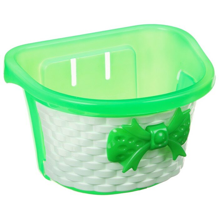 фото Корзина детская, без креплений, цвет зелёный