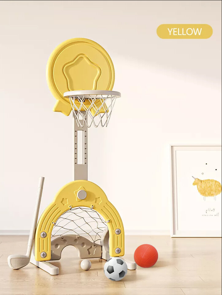 фото Стойка баскетбольная "Гольф" PS-074-Y жёлтый