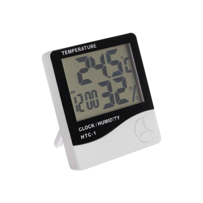 Термометр LuazON LTR-14, электронный, датчик температуры, датчик влажности, белый - фотография № 1