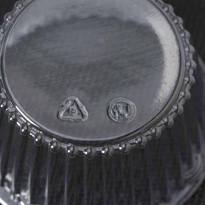 Креманка одноразовая для пироженых, 9,5×6 cм, цвет прозрачный (200 шт) - фотография № 3