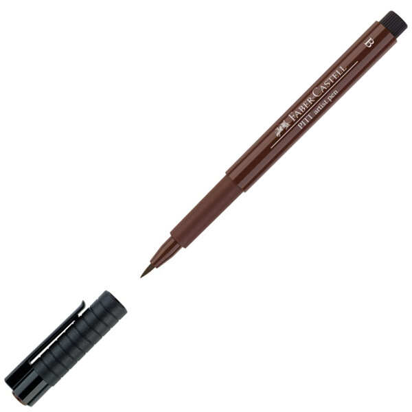 Ручка-кисть капиллярная Faber-Castell Pitt Artist Pen Brush 175 Сепия