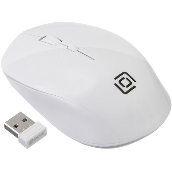 Мышь OKLICK 565MW glossy white (1103666)