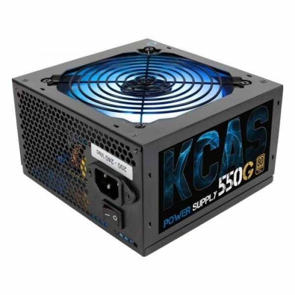 Блок питания Aerocool KCAS-550G RGB (ATX 2.4, 550W, Active PFC, 120mm fan, 80 PLUS GOLD) Box