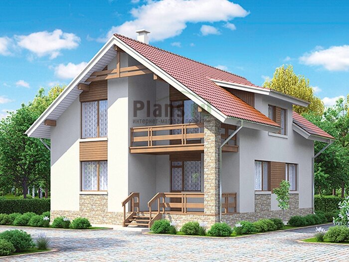 Проект дома Plans-61-35 (137 кв. м, газобетон)