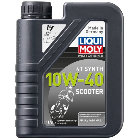 Моторное масло LIQUI MOLY Scooter Motoroil Synth 4T 10W-40 1 л (7522)