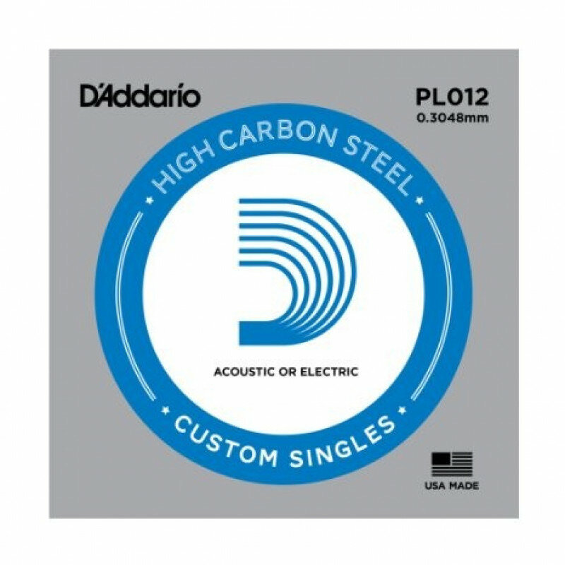 PL012 Plain Steel Отдельная струна без обмотки сталь .012 D'Addario