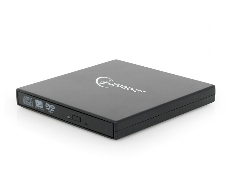Внешний дисковод CD-DVD Gembird DVD-USB-02-SV usb2.0 привод для записи и чтения оптических дисков - серебристый