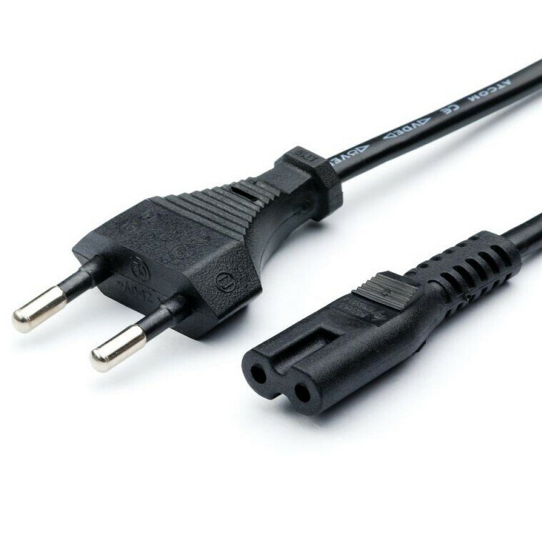 Шнур сетевой для электробритвы кабелем Premier 2х0,75мм 1,5м 5-182
