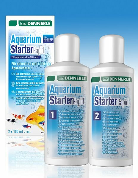 Dennerle Добавка для запуска аквариума Dennerle Aquarium Starter Rapid двухкомпонентная на 100 л, 200 мл