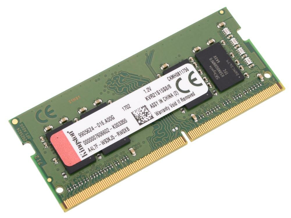 Оперативная память для ноутбука Kingston KVR21S15S8/8 SO-DIMM 8Gb DDR4 2133 MHz KVR21S15S8/8