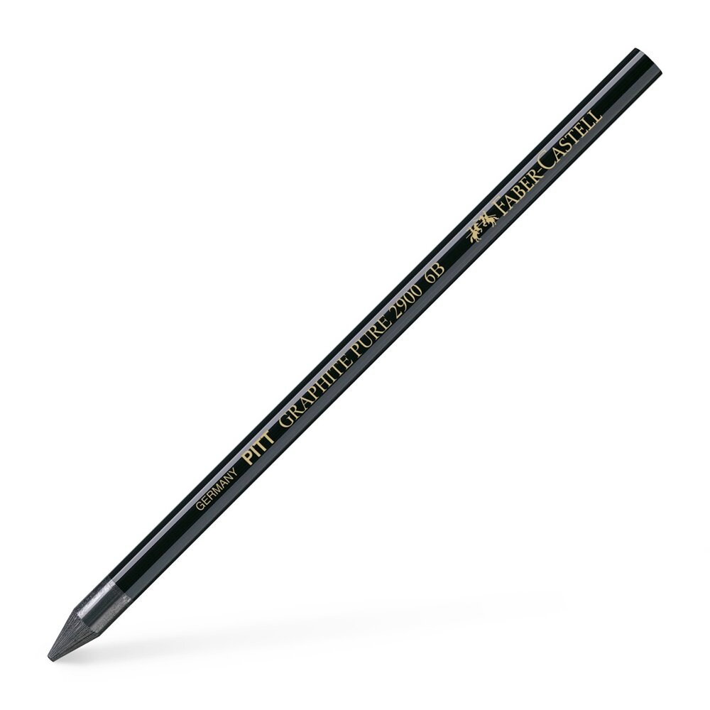 Графит в карандаше Faber-Castell Pitt Monochrome, твёрдость 6B