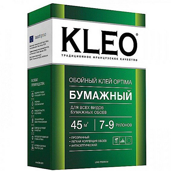 Клей для бумажных обоев Kleo LO 7-9 рул 160 гр