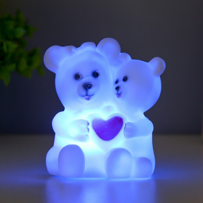 RISALUX Ночник "Любимый мишка" LED 1Вт белый 8,5х7х6см - фотография № 5