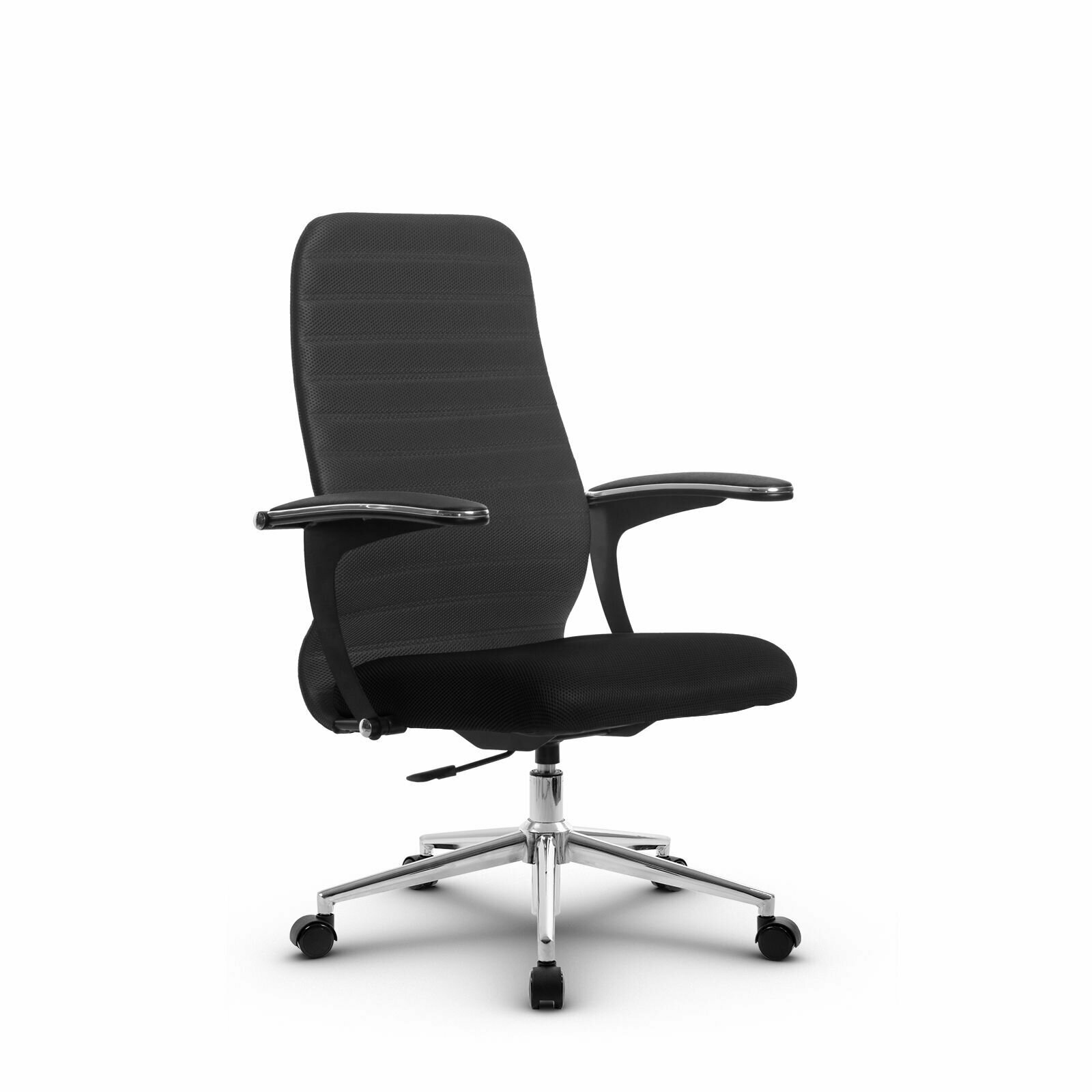 Компьютерное офисное кресло mетта SU-СU160-10Р, СН3, Темно-серое/Черное - фотография № 1
