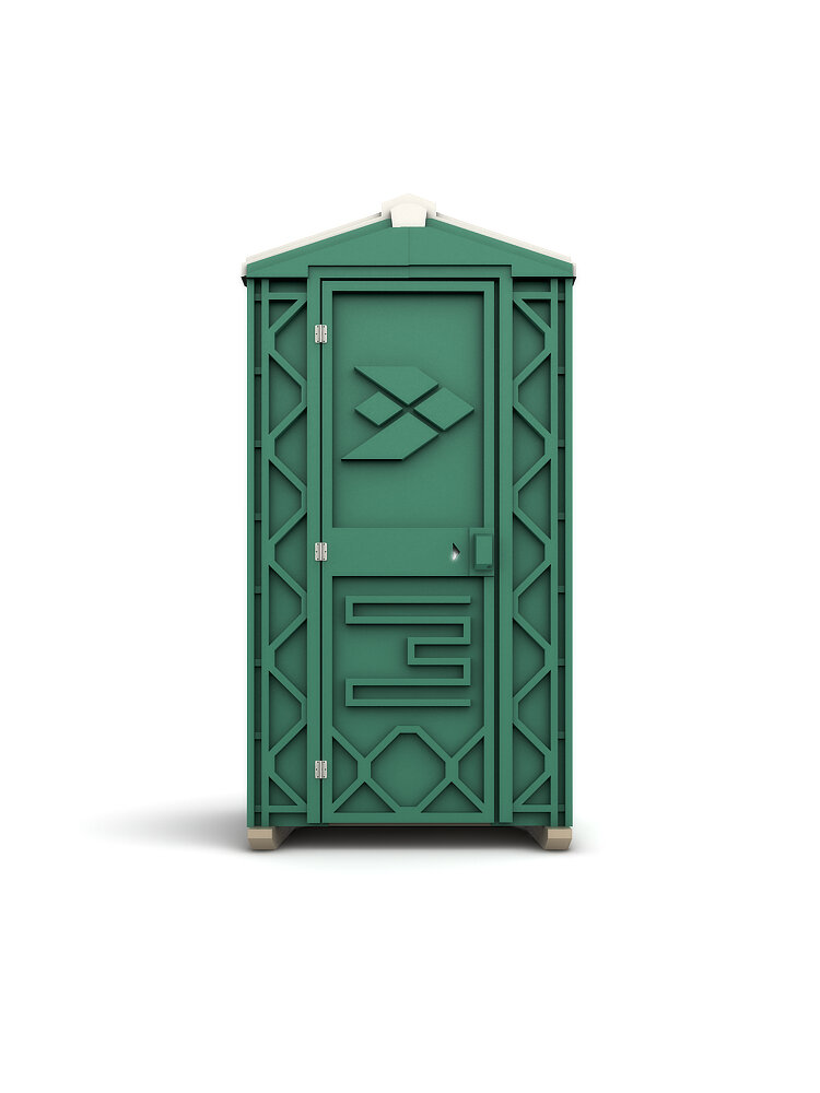 Туалетная кабина - биотуалет от производителя, цвет зеленый - фотография № 6