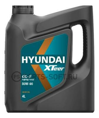 HYUNDAI-KIA 1041422 Масло трансмиссионное HYUNDAI XTeer Gear Oil-5 80W-90 4L