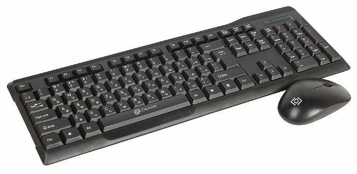 Клавиатура и мышь OKLICK 230M Black USB (412900)