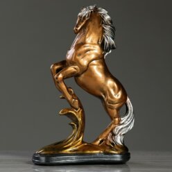 Premium Gips Сувенир "Конь на дыбах", бронза, 29 см, микс