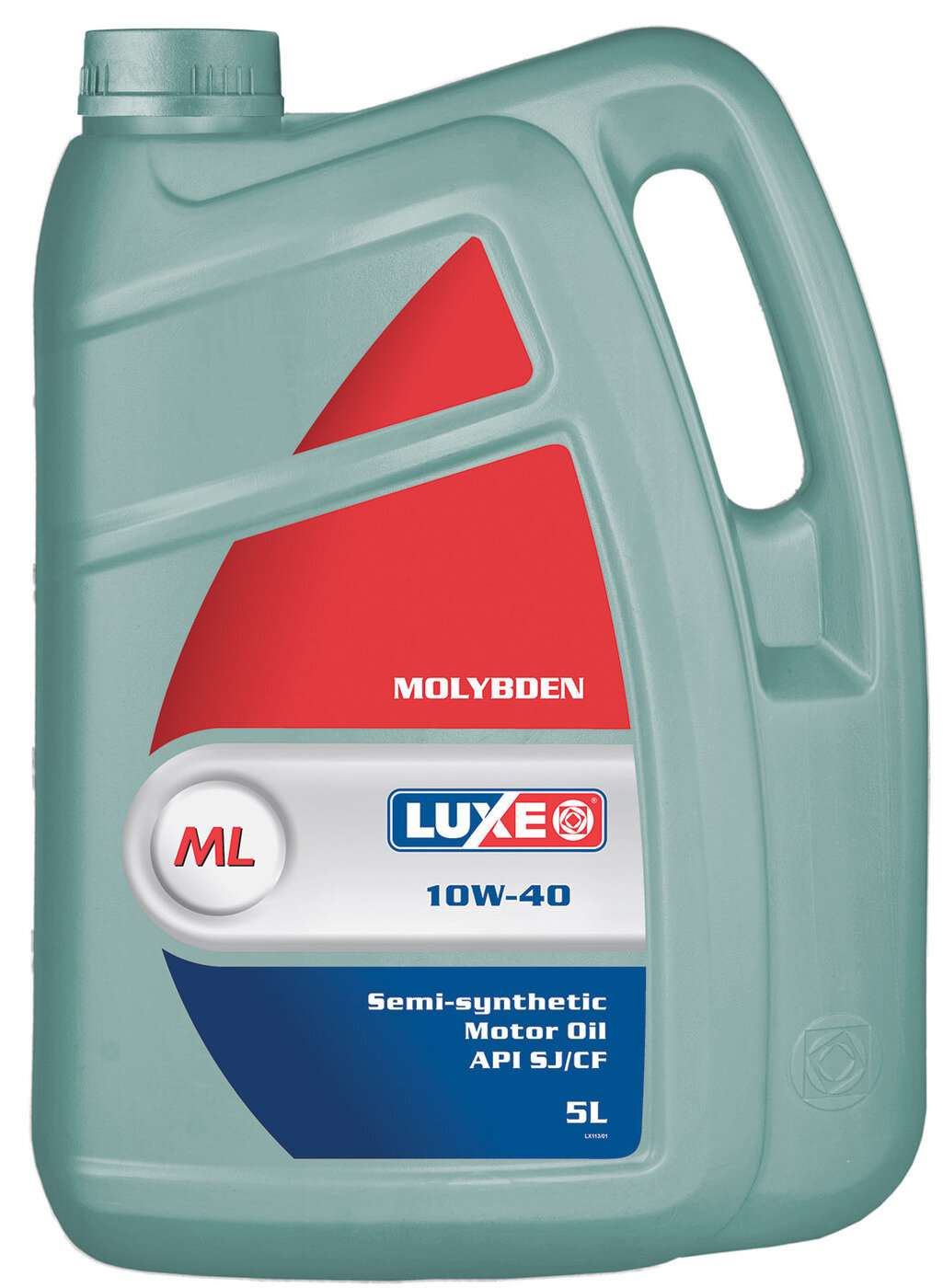 Моторное масло LUXE молибден (MOLYBDEN) 10W-40 SJ/CF полусинтетическое 5л