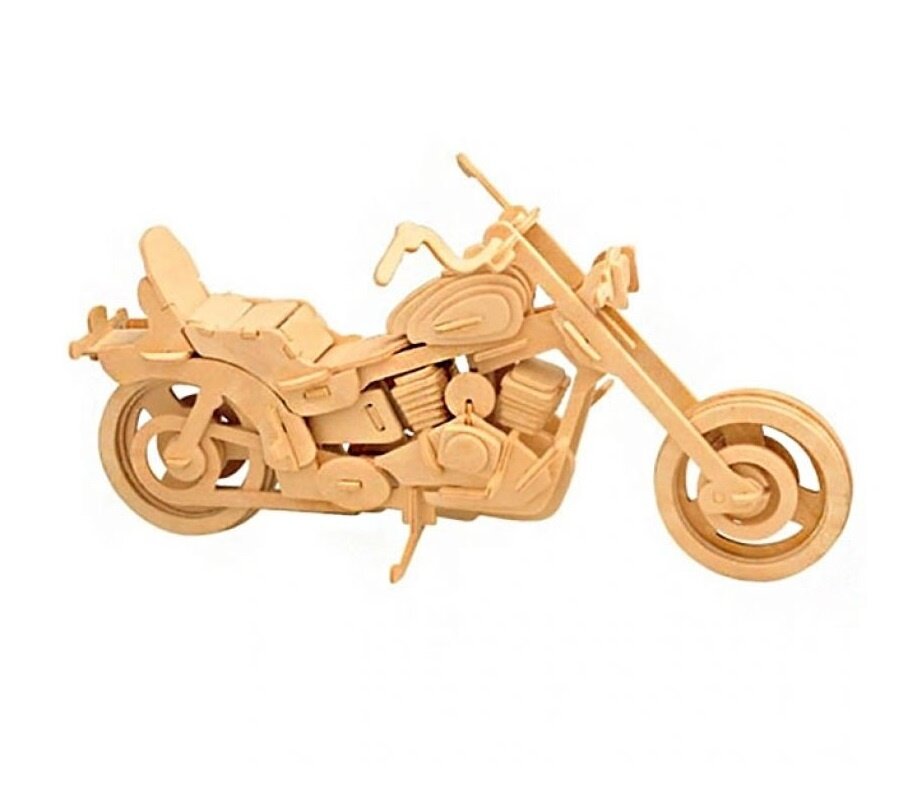 Сборная модель VGA Wooden Toys (Чудо-Дерево) "Мотоцикл Харлей-Дэвидсон" (Р019)