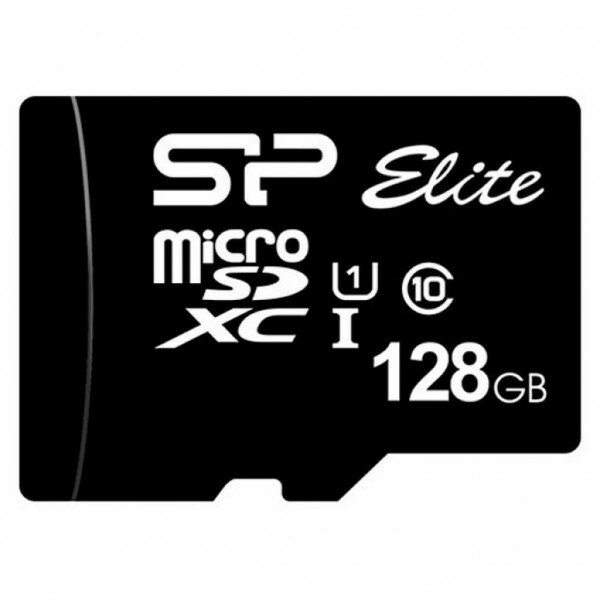 Карта памяти microSD 128GB Silicon Power Elite microSDXC Class 10 UHS-I U1 SP128GBSTXBU1V10