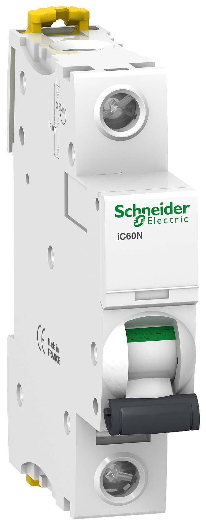 Автоматический выключатель Schneider Electric Acti 9 iC60N 1P 1А тип C 6кА/50кА, арт. A9F74101