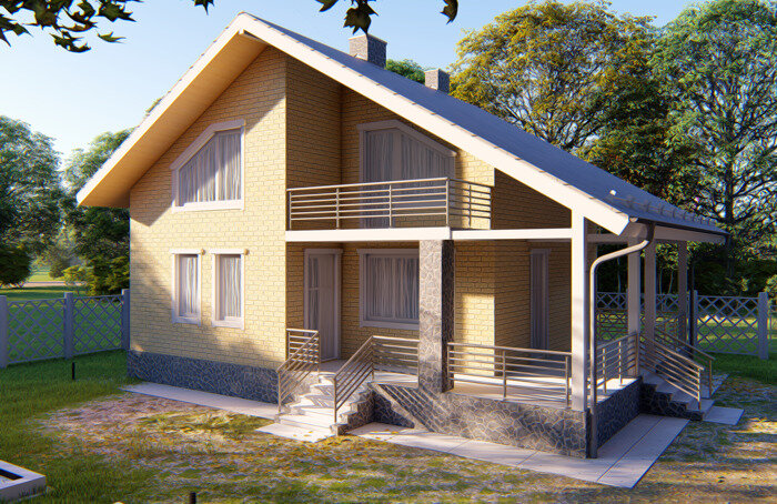 Проект дома Plans-58-94 (102 кв.м, газобетонные блоки) - фотография № 1