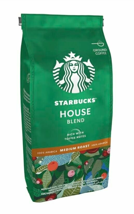 Кофе молотый Starbucks House Blend Medium 3x200г - фотография № 2