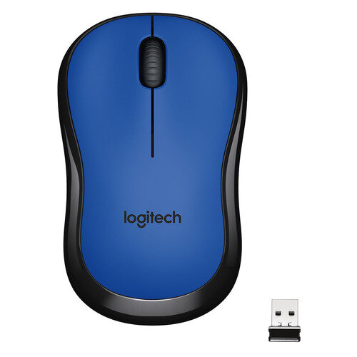 Мышь Logitech M220, оптическая, беспроводная, USB, синий [910-004879]