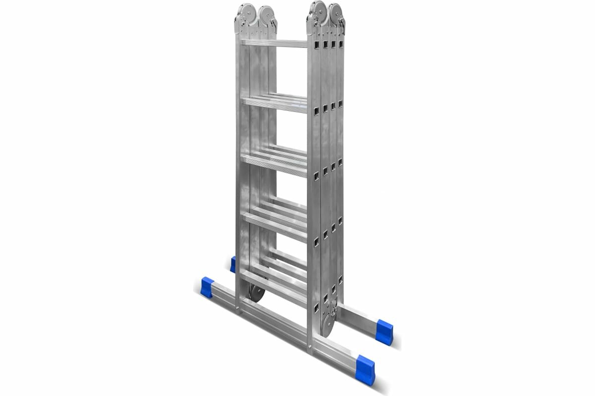 Алюминиевая лестница-трансформер LadderBel 4 секции по 5 ступеней LT455PROF - фотография № 5