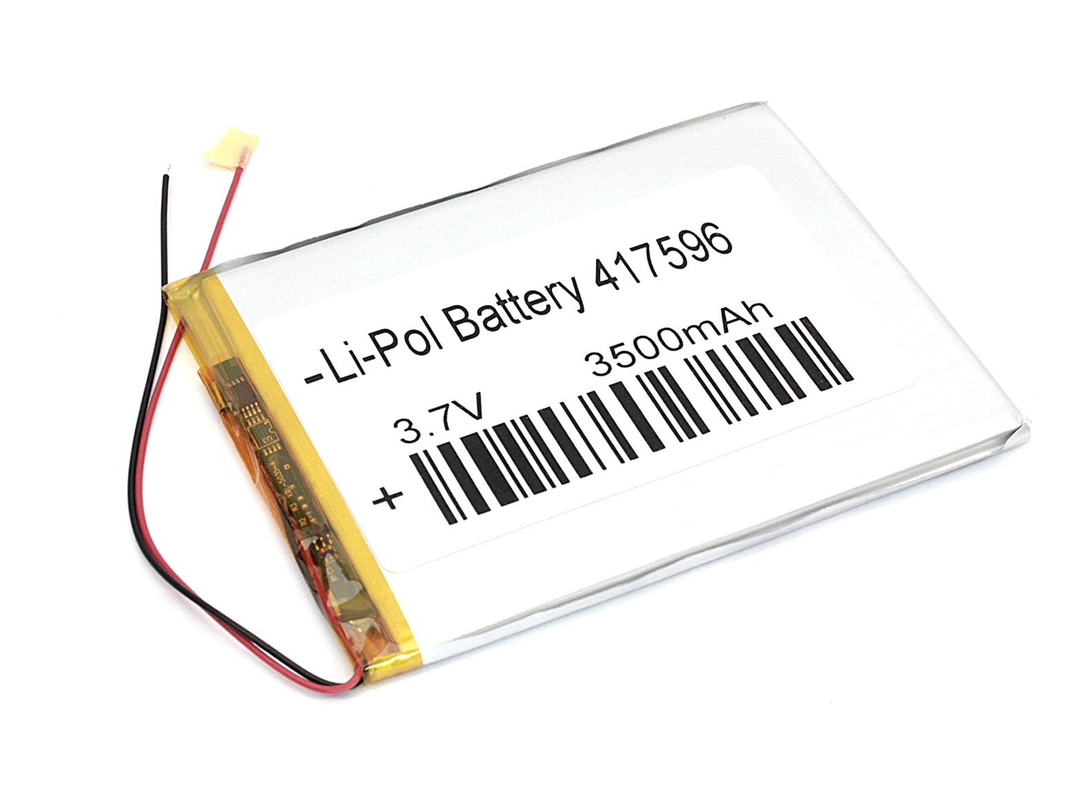 Аккумулятор Li-Pol (батарея) 4.1*75*96мм 2pin 3.7V/3500mAh