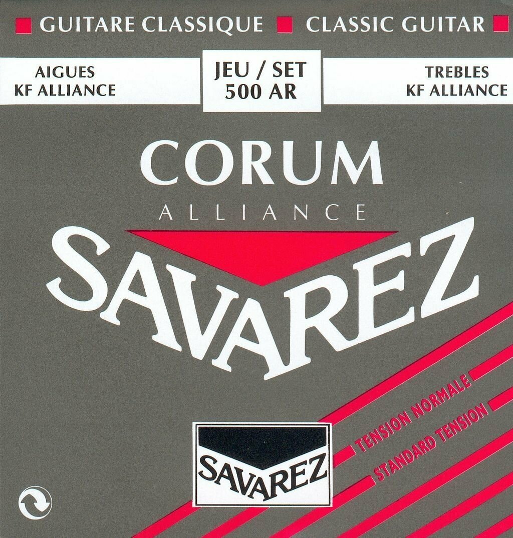 Savarez 500AR Corum Alliance Red standard tension струны для кл. гитары нейлон