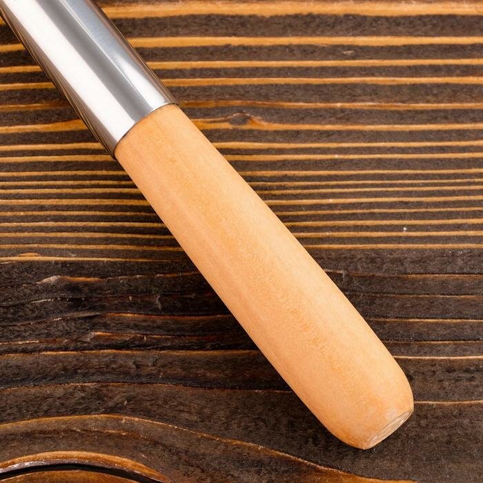 Поварешка для казана узбекская 46см, светлая деревянная ручка - фотография № 4