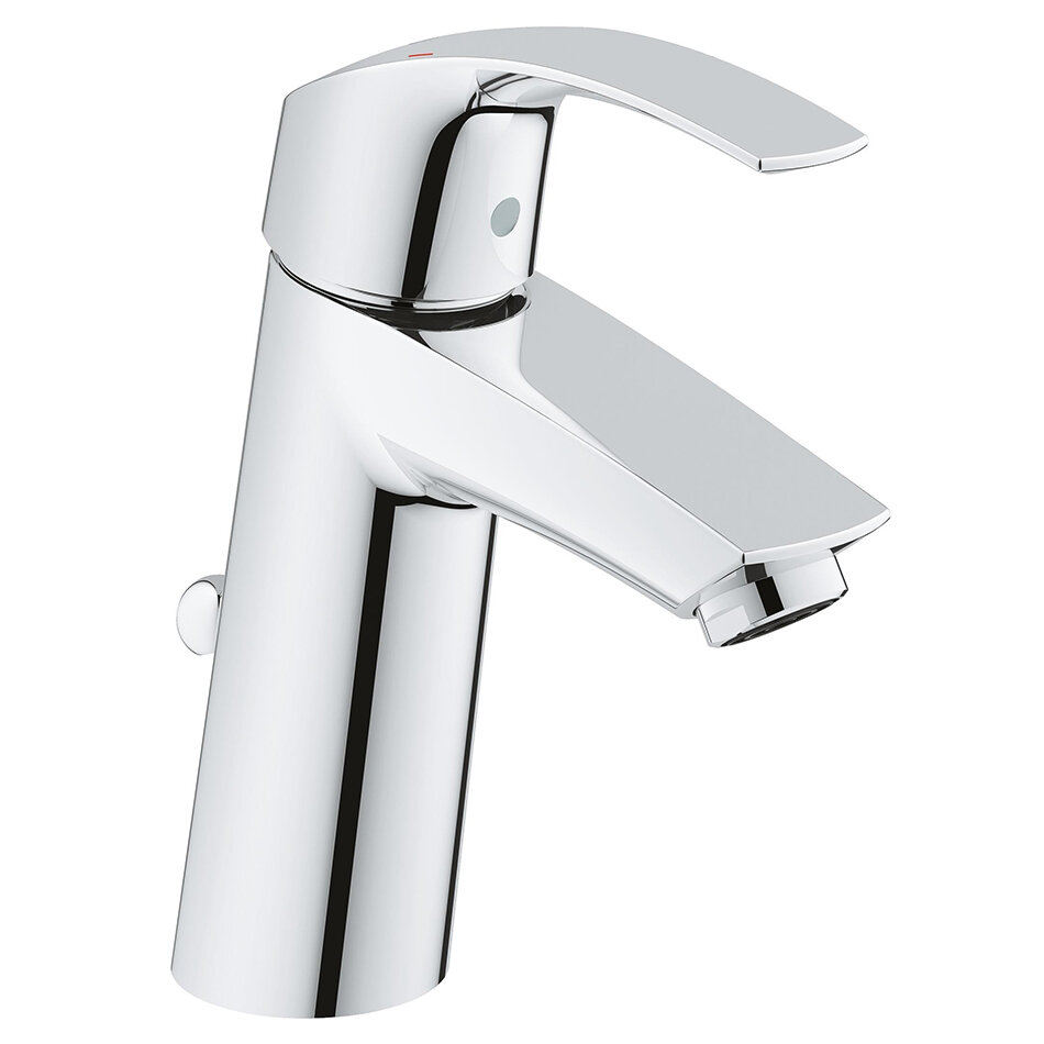 Смеситель для раковины Grohe Eurosmart 23322001 с донным клапаном