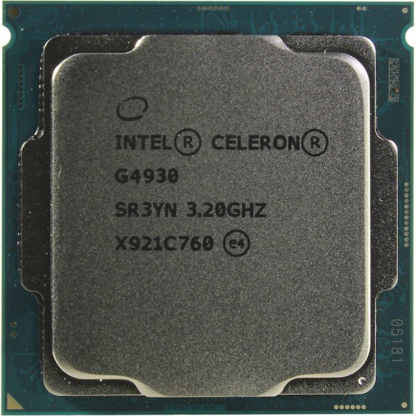  Intel CPU Desktop Celeron G4930 (3.2GHz, 2MB, LGA1151) tray v2